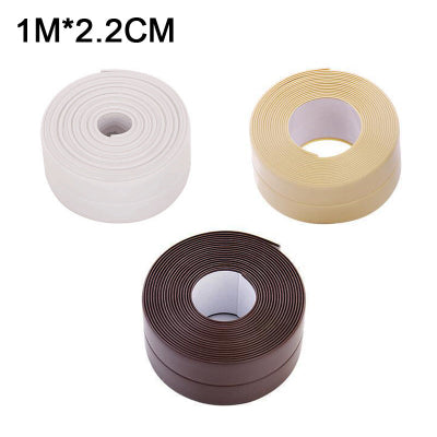 Trois rouleaux de Bande d'étanchéité, marron, blanc et kaki 1mX2.2cm de dimensions