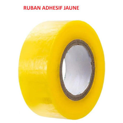 bricolage avec  rouleau ruban adhesif jaune