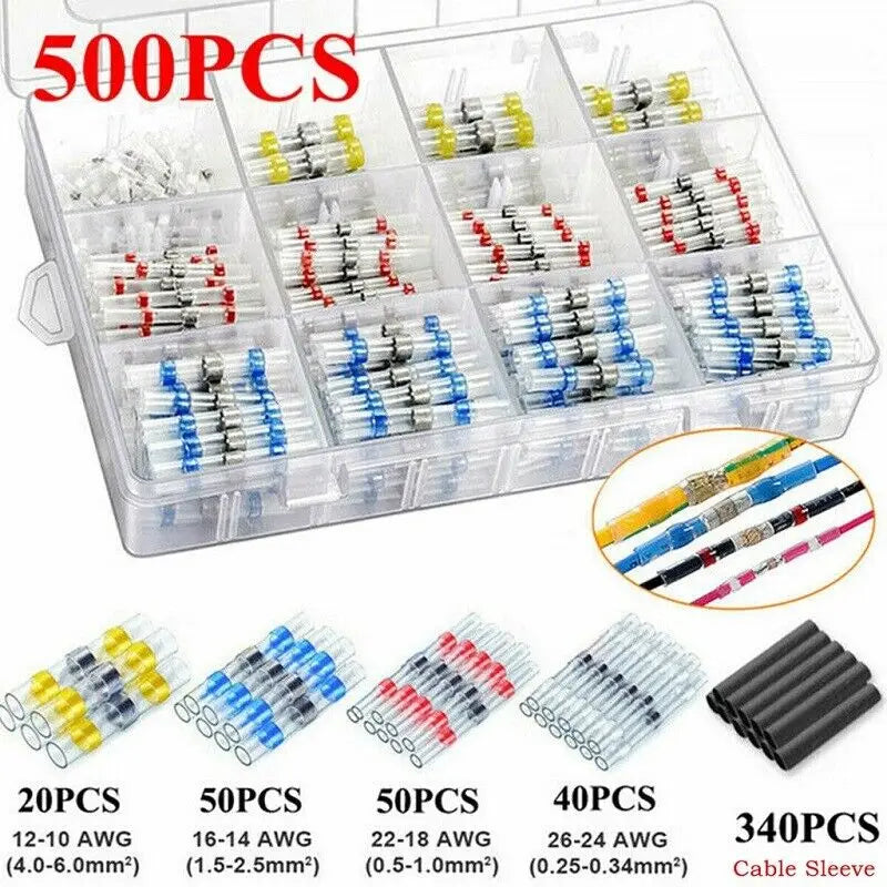 connecteur electrique thermoretractables ,choix de couleurs de 500 pieces