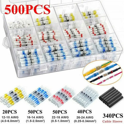 connecteur electrique thermoretractables ,choix de couleurs de 500 pieces