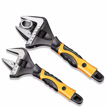 deux CLE A molette à poignées ergonomiques jaune et noire