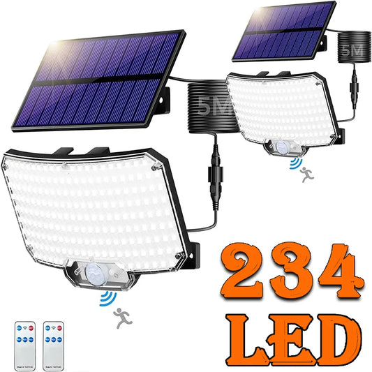 deux Lampe solaire extérieur avec 234 led et deux télécommandes