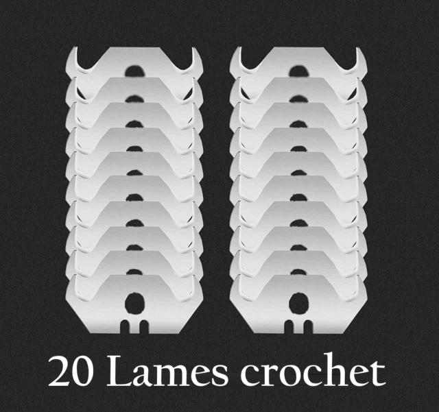 deux  lots de dix lames crochet du cutter