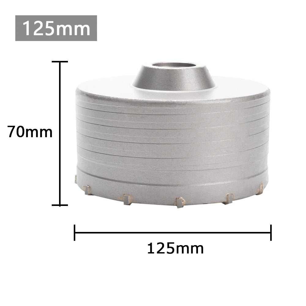 dimensions scie cloche Carbure percage beton  125mm
