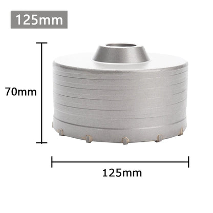 dimensions scie cloche Carbure percage beton  125mm