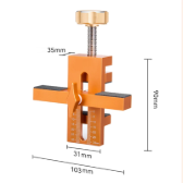 Dimensions,35mm,90mm ,103mm du Gabarit de perçage orange