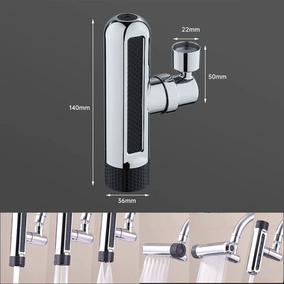Dimensions du Robinet Cuisine Cascade à trois modes