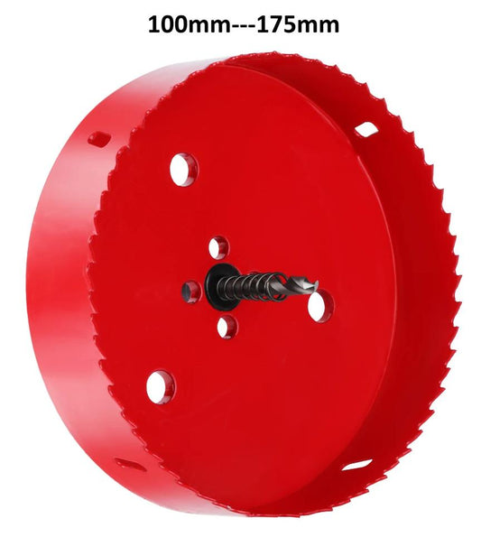 dimension Scie cloche bimetal M42 rouge pour perceuse mandrin 