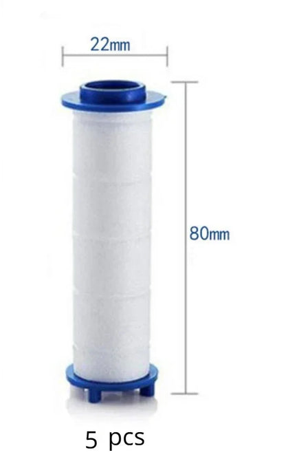 dimensions  filtre blanc  Pommeau de douche noir