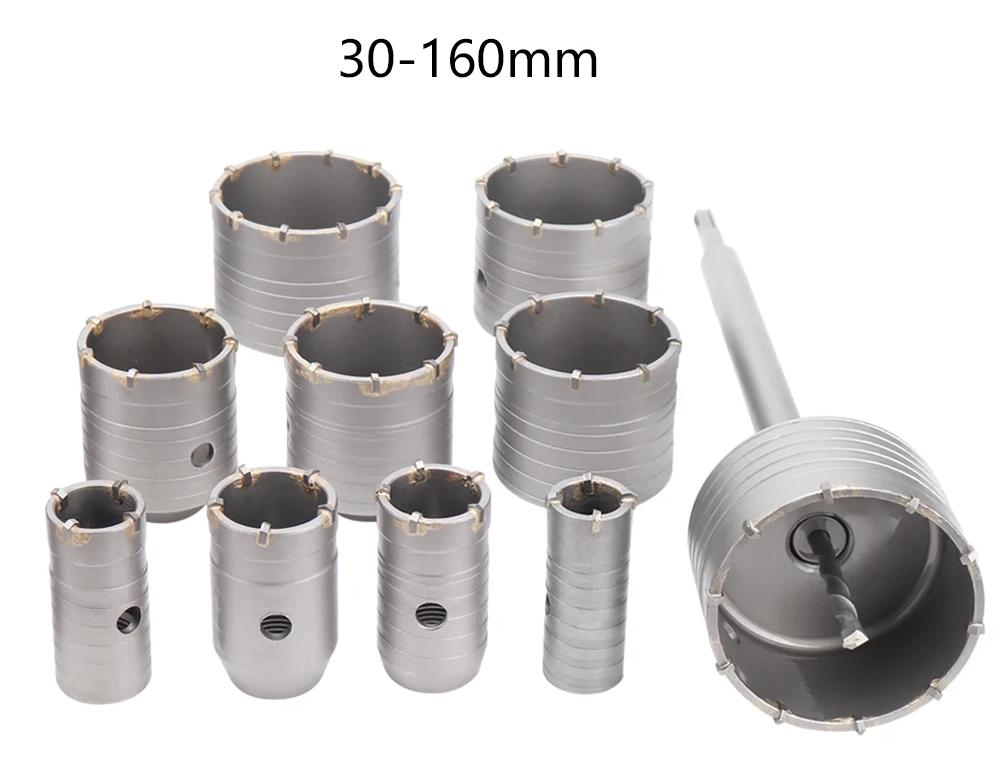 dix scie cloche Carbure percage beton sds plus carbure tungstene 30mm 150mm