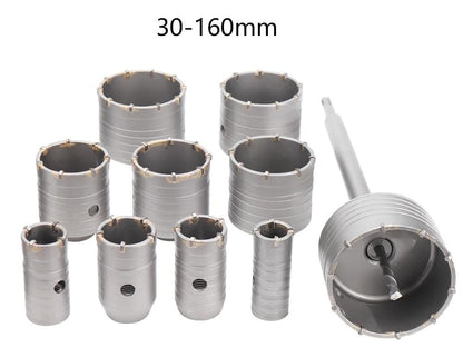 dix scie cloche Carbure percage beton sds plus carbure tungstene 30mm 150mm