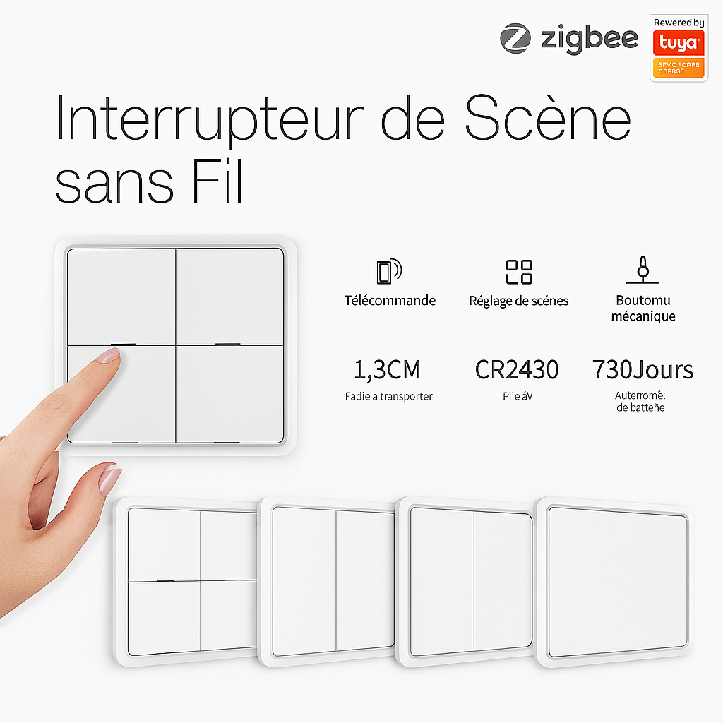 doigt sur interrupteur connecté, différents types d'interrupteurs de commande
