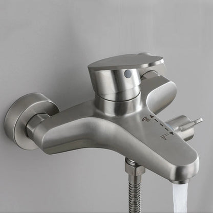 eau coule Mitigeur douche argent,  inoxydable fixe au mur