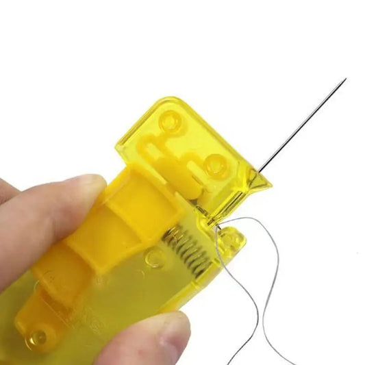 Enfileur d'aiguille jaune Solution rapide pour la couture sans stress