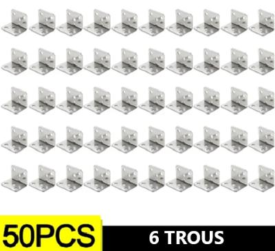 equerre de fixation Lot de cinquante pieces six trous 
