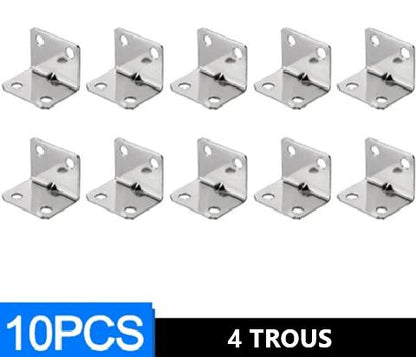 equerre de fixation Lot de pieces six trous  quatre trous 