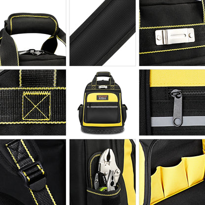 ergonomie net facilite utilisation caisse a outils , Sac à outils noir-jaune 