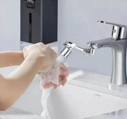 femme lave main avec Robinet salle de bain Robinet 1080° antiéclaboussures et antigaspillage