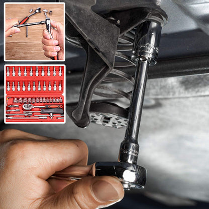 Caisse a outils |Kit d'outils de réparation auto & vélos électriques– 46 pièces
