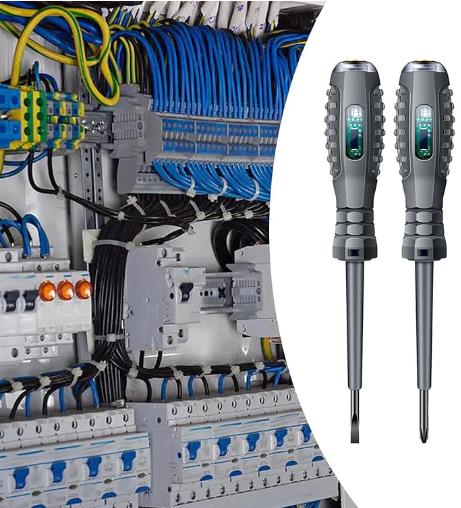 installation electrique  deux tournevis  plat et cruciforme
