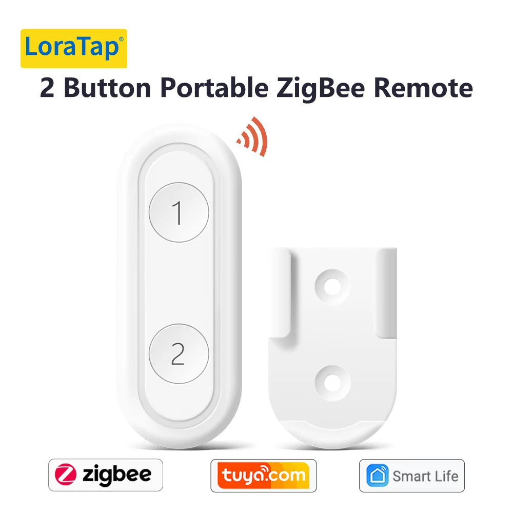 interrupteur 2 boutons  portable zigbee remote