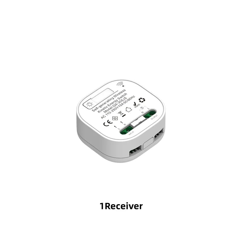 interrupteur connecte blanc avec un recepteur