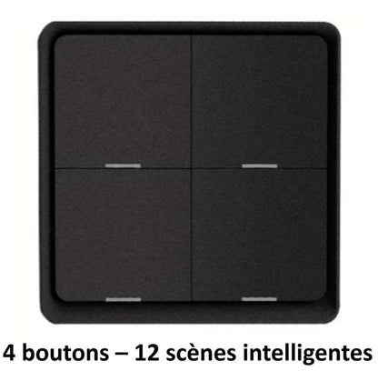 interrupteur connecte noir