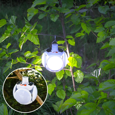 jardin éclairé la nuit par Lampe solaire extérieur ,Lampe solaire multifonction