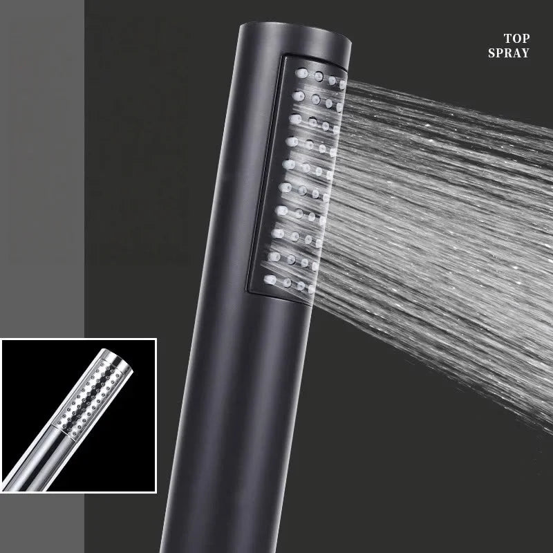 jet eau ,  pommeau de douche a main argente