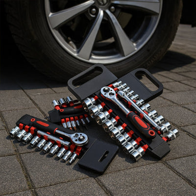 jeu de douilles de CLÉ A cliquet Multifonction, roue de voiture