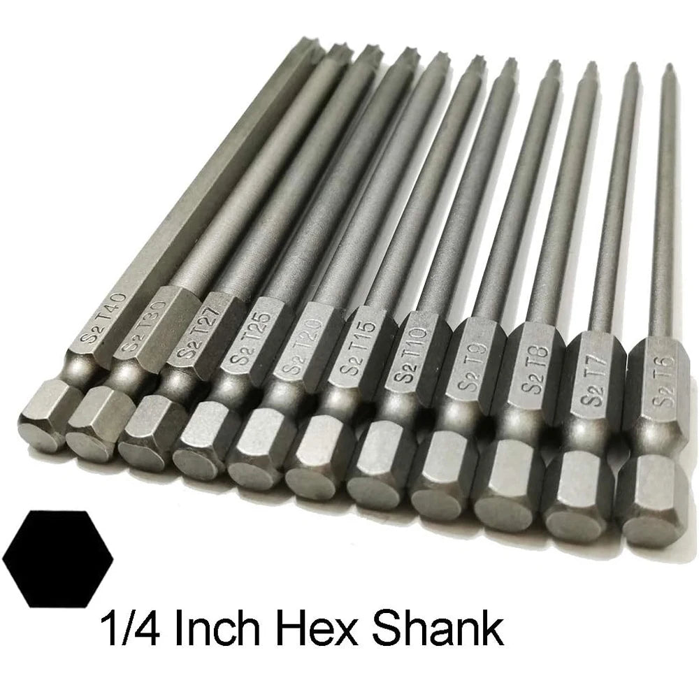 kit de Forets et  embouts tournevis torx de un quart de pouce