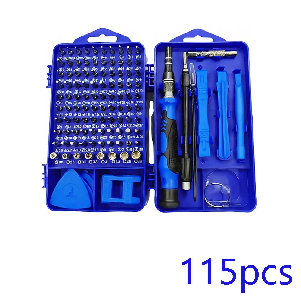kit bleu de tournevis 115 en 1