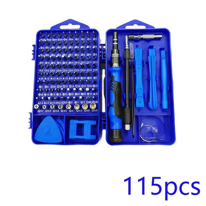 kit bleu de tournevis 115 en 1