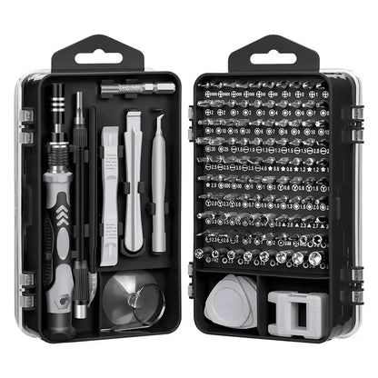kit noir ouvert  de tournevis 115 en 1