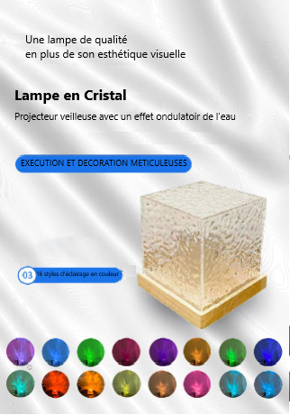  lampe d'ambiance en cristal