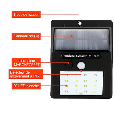 legende lampe solaire