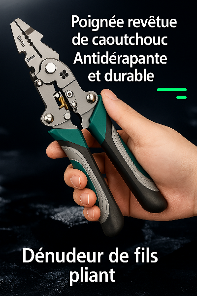 main tiens pince a dénuder à poignee antidérapante et durable