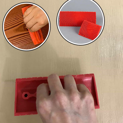 Rouleau peinture effet bois imitation veinage, outil de décoration murale pour faux bois, mains peint avec Rouleau peinture 