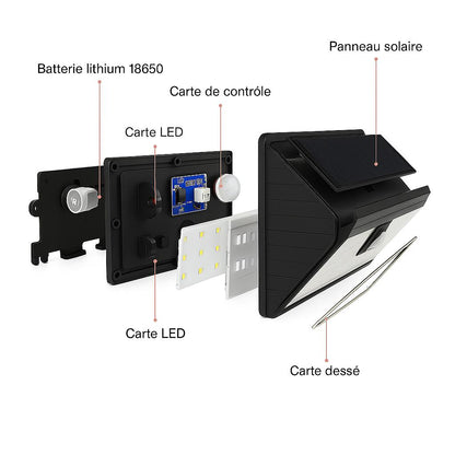 nomenclature Lampe solaire noire