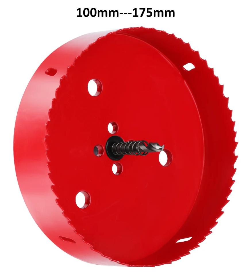 dimension Scie cloche bimetal M42 rouge pour perceuse mandrin 
