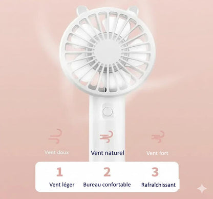 Options Mini ventilateur portable blanc