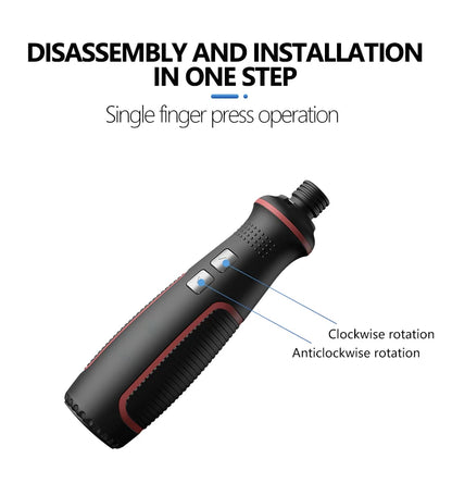 poignee ergonomique du Tournevis electrique Rechargeable USB 3.6V avec lumière LED