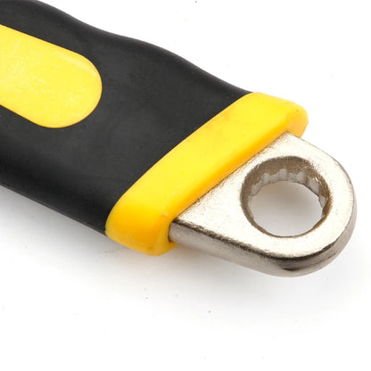 poignee noire et jaune de Cle a molette