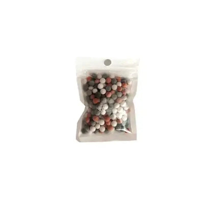 pommeau de douche sachet granule marron differentes couleurs