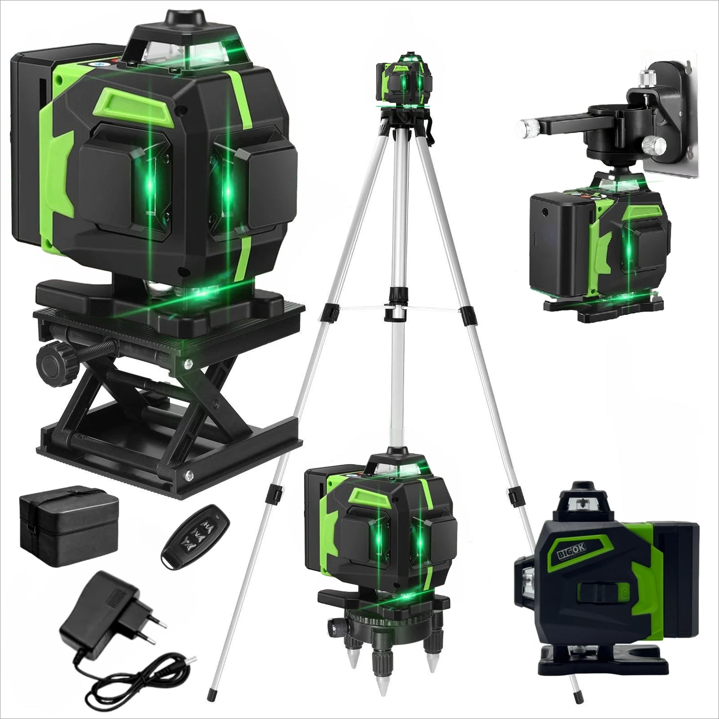 quatre Niveaux laser vert trepieds acessoires