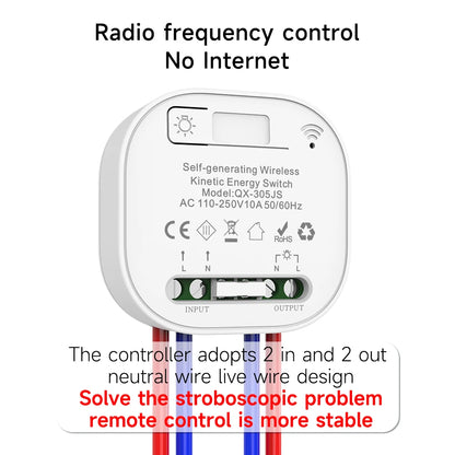 radio frequence controle  de Interrupteur connecte sans fil ,blanc 