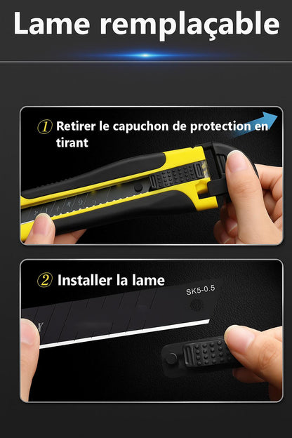 Remplacement de la lame du Cutter jaune-noir