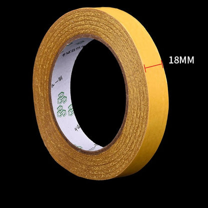 ruban adhesif transparent double faces bobine jaune de 18mm