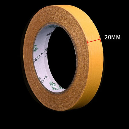 ruban adhesif transparent double faces bobine jaune de 20mm