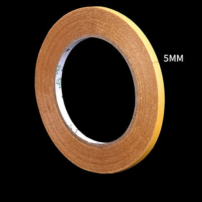 ruban adhesif transparent double faces bobine jaune de 5mm